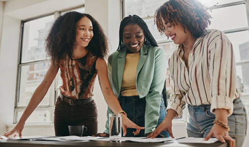 black women business meeting